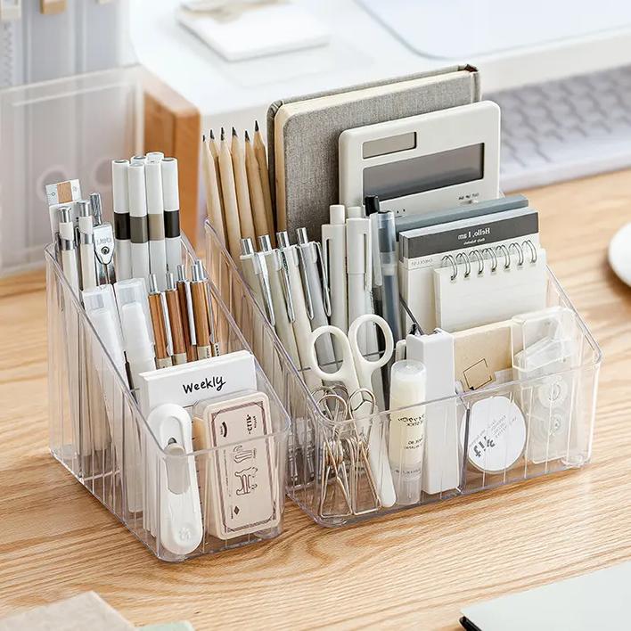 2024新款透明笔筒 简约轻奢风，打造高颜值高效办公桌